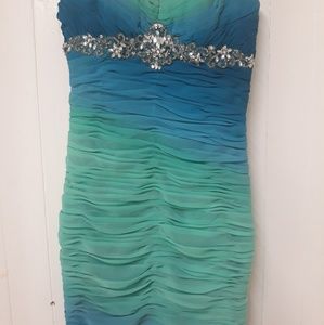 Strapless Bee Darlin Mini Dress With Embellishment